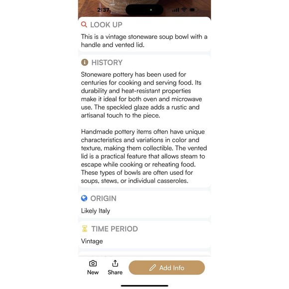 Stoneware Pottery Dish - Picture 5 of 5